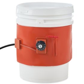 VEVOR Metal Drum Heater, 800 Watt 7.75 inch Width, Pail Heating Band for 5 Gallon Barrel, 86-302Fahrenheit Adjustable Thermostat
