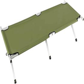Portable Folding Camping Cot with Carrying Bag Army (Green)